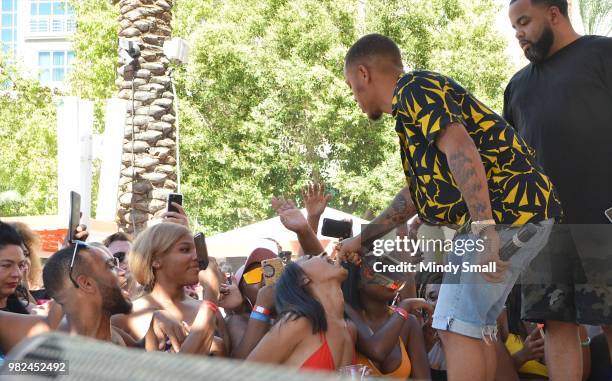 Rapper Shad "Bow Wow" Moss performs at the Flamingo Go Pool Dayclub at Flamingo Las Vegas on June 23, 2018 in Las Vegas, Nevada.