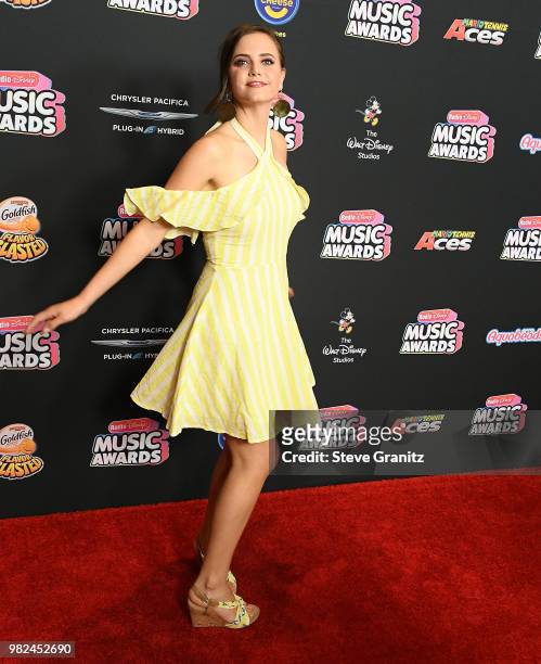 Tiffany Alvord arrives at the 2018 Radio Disney Music Awards at Loews Hollywood Hotel on June 22, 2018 in Hollywood, California.