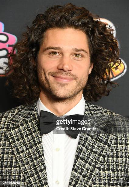 Trent Garrett arrives at the 2018 Radio Disney Music Awards at Loews Hollywood Hotel on June 22, 2018 in Hollywood, California.