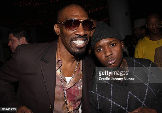 Charlie Murphy and Lil' Cease attend Coco's birthday party at the Hudson Eatery on April 3, 2010 in New York City.