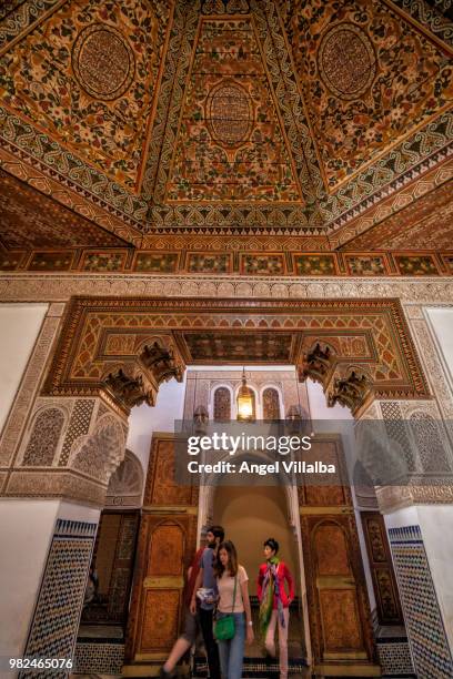 marrakesh. the bahia palace - bahia palace stock pictures, royalty-free photos & images