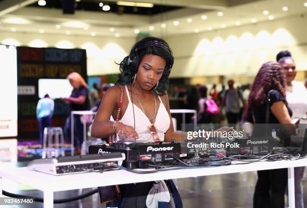 Performs at Fanfest during the 2018 BET Experience at Los Angeles Convention Center on June 23, 2018 in Los Angeles, California.