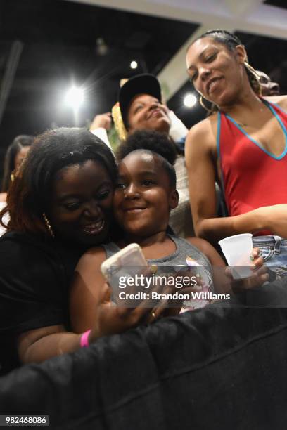 Fans attend Kicksperience at the 2018 BET Experience Fan Fest at Los Angeles Convention Center on June 23, 2018 in Los Angeles, California.