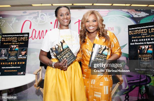 Courtney Parker and Mona Scott-Young attend the House of Fashion & Beauty during the 2018 BET Experience at Los Angeles Convention Center on June 23,...