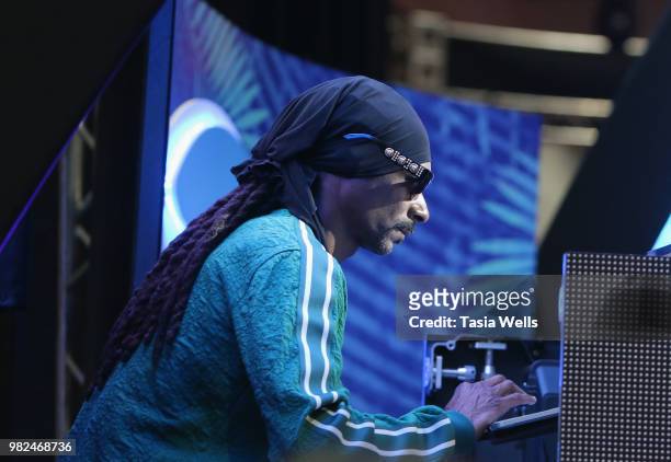 Snoop Dogg performs at Fanfest during the 2018 BET Experience at Los Angeles Convention Center on June 23, 2018 in Los Angeles, California.