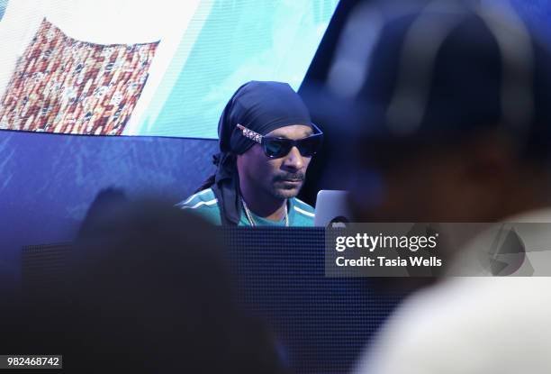 Snoop Dogg performs at Fanfest during the 2018 BET Experience at Los Angeles Convention Center on June 23, 2018 in Los Angeles, California.