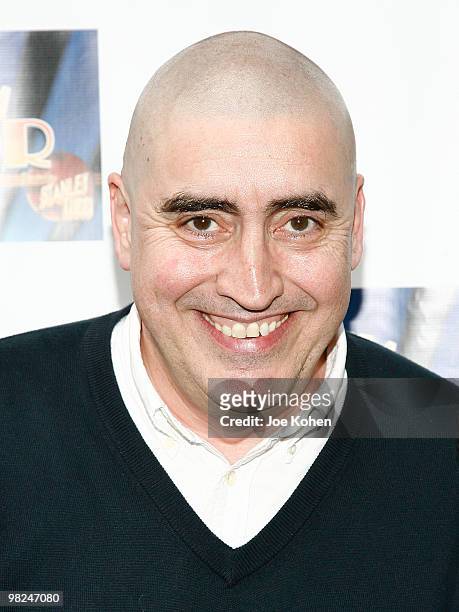 Actor Alfred Molina attends the opening night of "Lend Me A Tenor" at The Music Box Theatre on April 4, 2010 in New York City.