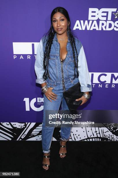 Guest attends The Late Night Brunch during the 2018 BET Experience at OUE Skyspace LA on June 21, 2018 in Los Angeles, California.