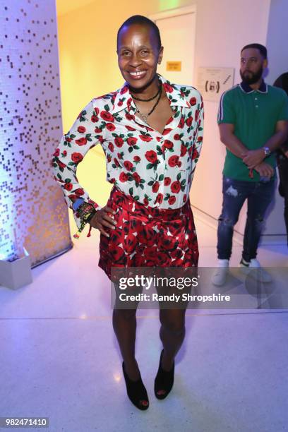 Guest attends The Late Night Brunch during the 2018 BET Experience at OUE Skyspace LA on June 21, 2018 in Los Angeles, California.