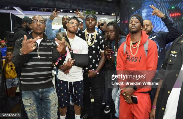 Compton AV attends Kicksperience at the 2018 BET Experience Fan Fest at Los Angeles Convention Center on June 23, 2018 in Los Angeles, California.