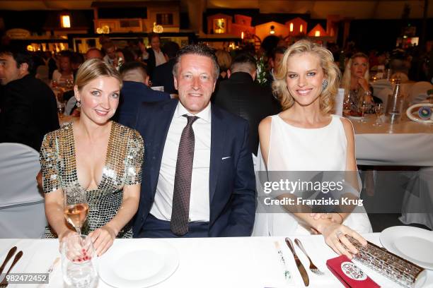 Irina Weber, Ralf Weber, CEO Gerry Weber and Gerry Weber testimonial international supermodel Eva Herzigova attend the Gerry Weber Open Fashion Night...