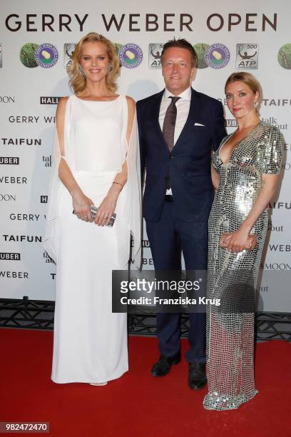 Gerry Weber testimonial international supermodel Eva Herzigova, Ralf Weber, CEO Gerry Weber and his wife Irina attend the Gerry Weber Open Fashion...
