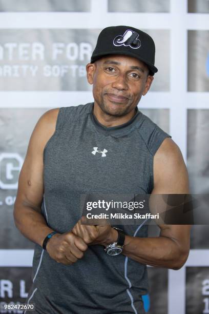 Actor Hill Harper arrives at Water For Life Charity Softball Game at Oakland-Alameda County Coliseum on June 23, 2018 in Oakland, California.