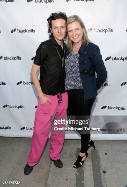Jance Enslin and Maria McCann attend the premiere of Blackpills and Barnstormer Productions' "First Love" at Zebulon on June 23, 2018 in Los Angeles,...