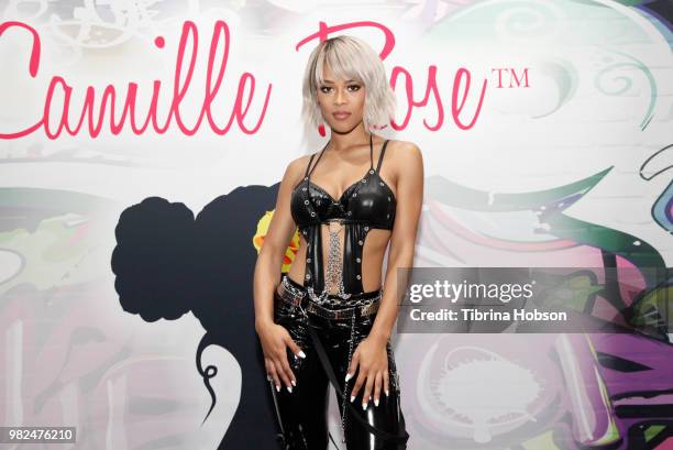 Serayah McNeill attends the House of Fashion & Beauty during the 2018 BET Experience at Los Angeles Convention Center on June 23, 2018 in Los...