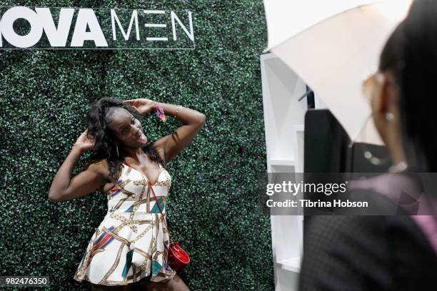 Guests attend the House of Fashion & Beauty during the 2018 BET Experience at Los Angeles Convention Center on June 23, 2018 in Los Angeles,...