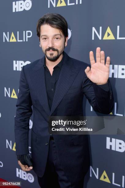 Actor Diego Luna attends the NALIP 2018 Latino Media Awards at The Ray Dolby Ballroom at Hollywood & Highland Center on June 23, 2018 in Hollywood,...