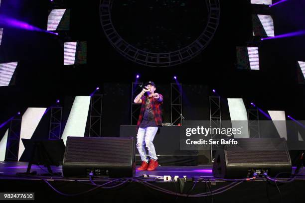 Freestyle Friday winner Stitch performs onstage at the STAPLES Center Concert Sponsored by SPRITE during the 2018 BET Experience on June 23, 2018 in...