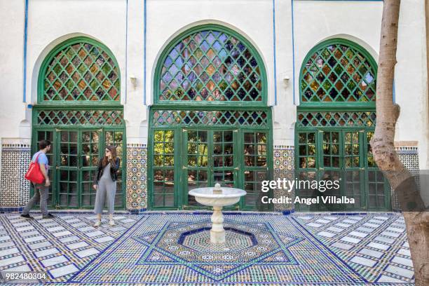 marrakesh. the bahia palace - bahia palace stock pictures, royalty-free photos & images