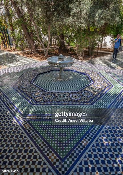 marrakesh. the bahia palace - bahia palace stock pictures, royalty-free photos & images