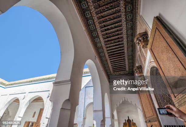 marrakesh. the bahia palace - bahia palace stock pictures, royalty-free photos & images