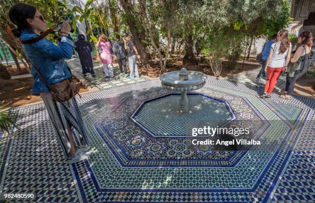 marrakesh. the bahia palace - bahia palace stock pictures, royalty-free photos & images