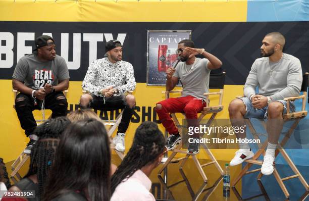 Panel speaks at the House of Fashion & Beauty during the 2018 BET Experience at Los Angeles Convention Center on June 23, 2018 in Los Angeles,...