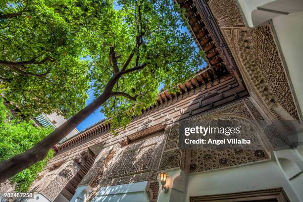 marrakesh. the bahia palace - bahia palace stock pictures, royalty-free photos & images