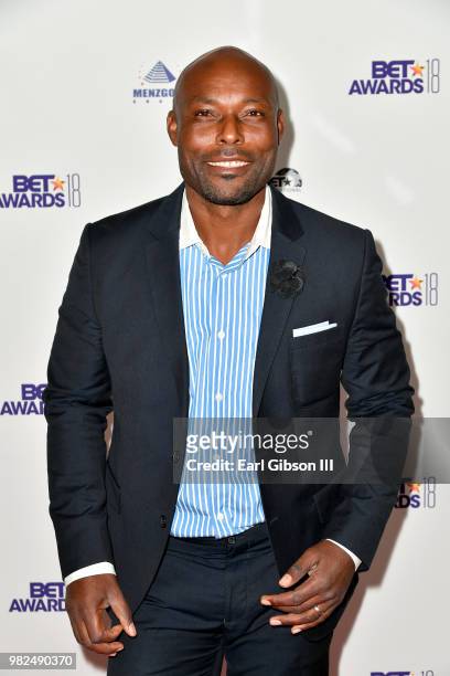 Jimmy Jean-Louis attends the BETX International Nominee Party during the 2018 BET Experience at Hotel Indigo Los Angeles Downtown on June 23, 2018 in...