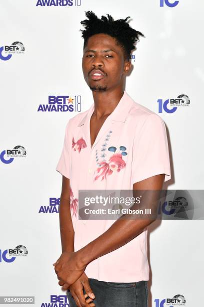 Kwesi Arthur attends the BETX International Nominee Party during the 2018 BET Experience at Hotel Indigo Los Angeles Downtown on June 23, 2018 in Los...