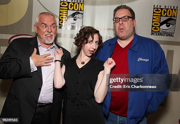 John Ratzenberger, Kristen Schaal and Jeff Garlin at 'Toy Story 3' Panel at WonderCon 2010 on April 03, 2010 at the Moscone Center in San Francisco,...