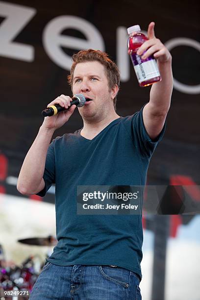 Nick Swardson onstage during day 2 of the free NCAA 2010 Big Dance Concert Series at White River State Park on April 3, 2010 in Indianapolis, Indiana.