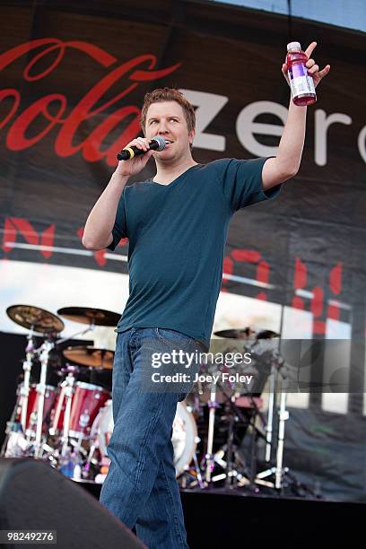 Nick Swardson onstage during day 2 of the free NCAA 2010 Big Dance Concert Series at White River State Park on April 3, 2010 in Indianapolis, Indiana.