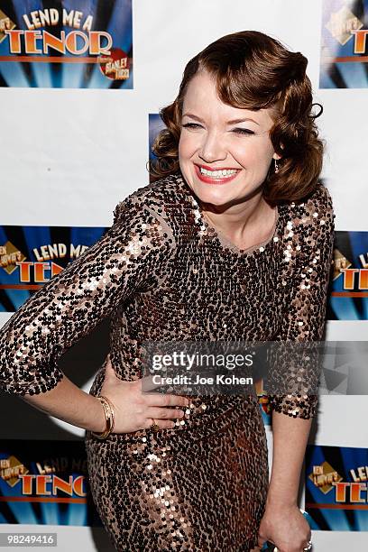 Actress Mary Catherine Garrison attends the opening night of "Lend Me A Tenor" at Espace on April 4, 2010 in New York City.