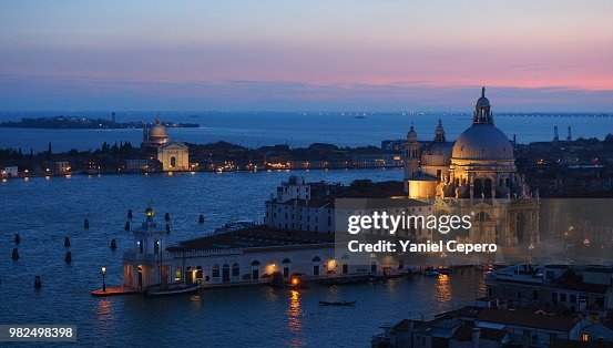 Santa Maria della Salute Basilica - Venice Dusk Santa Maria della Salute Basilica - Venice Dusk