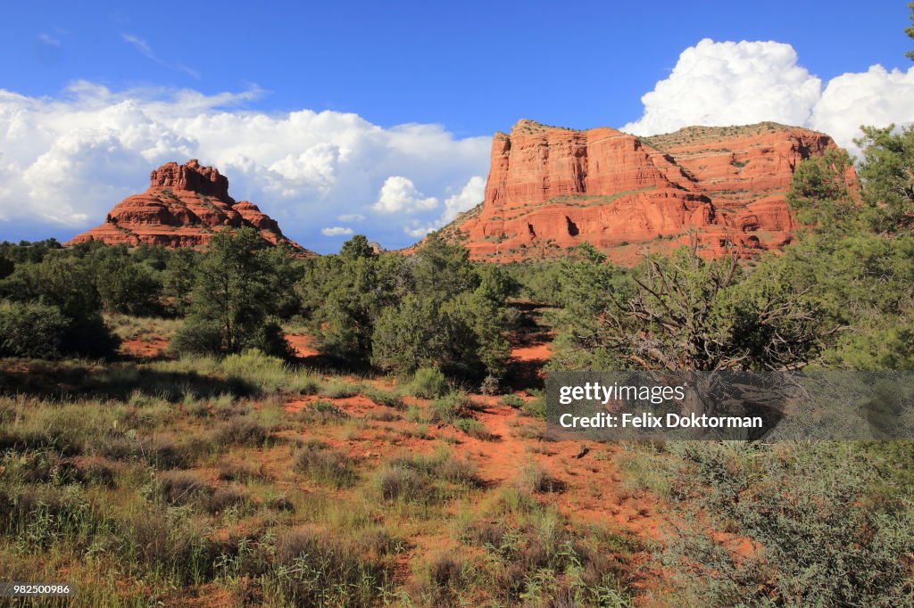 Bell and Cathedral Rocks, Sedona, AZ