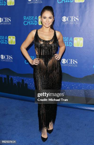 Christiana Leucas attends the 6th Annual RaiseAChild HONORS -The Summer Party Gala held at Jim Henson Studios on June 23, 2018 in Hollywood,...