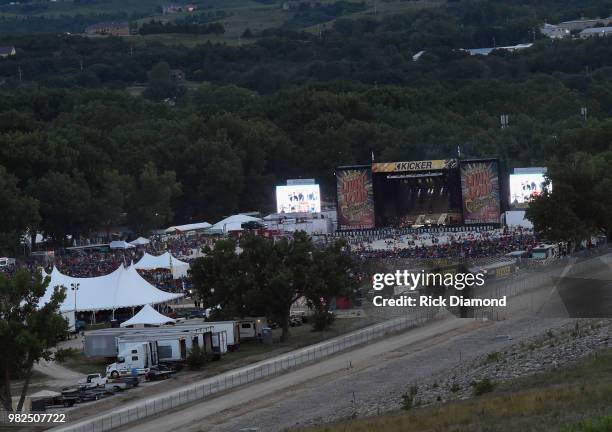 Atmosphere during Kicker Country Stampede - Day 3 at Tuttle Creek State Park on June 23, 2018 in Manhattan, Kansas.