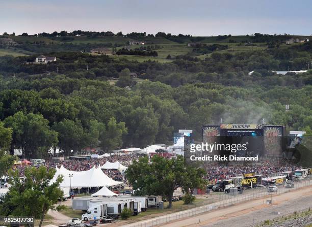 Atmosphere during Kicker Country Stampede - Day 3 at Tuttle Creek State Park on June 23, 2018 in Manhattan, Kansas.