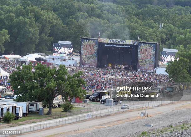 Atmosphere during Kicker Country Stampede - Day 3 at Tuttle Creek State Park on June 23, 2018 in Manhattan, Kansas.