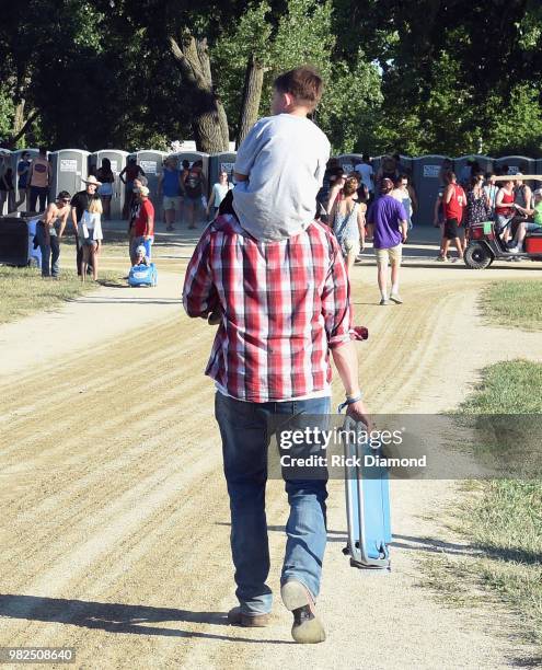 Atmosphere during Kicker Country Stampede - Day 3 at Tuttle Creek State Park on June 23, 2018 in Manhattan, Kansas.