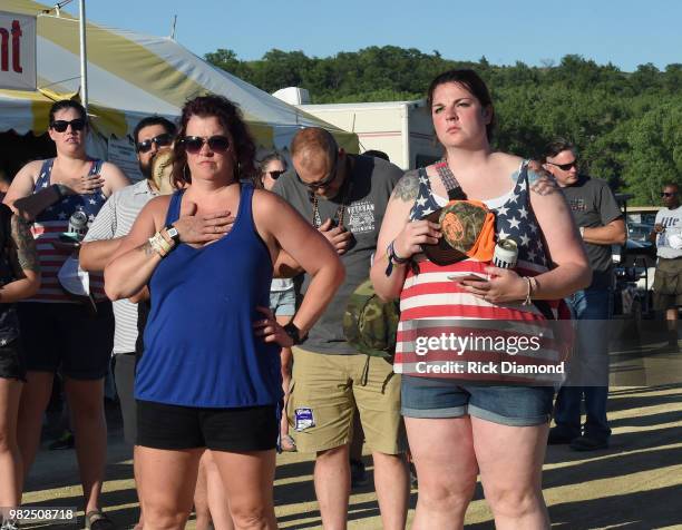 Atmosphere during Kicker Country Stampede - Day 3 at Tuttle Creek State Park on June 23, 2018 in Manhattan, Kansas.