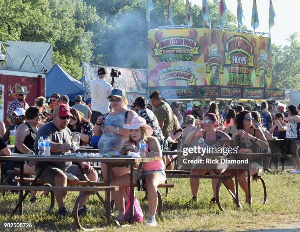 Atmosphere during Kicker Country Stampede - Day 3 at Tuttle Creek State Park on June 23, 2018 in Manhattan, Kansas.