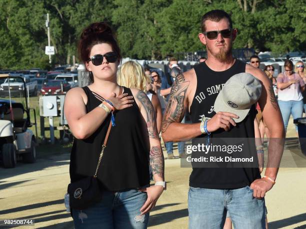 Atmosphere during Kicker Country Stampede - Day 3 at Tuttle Creek State Park on June 23, 2018 in Manhattan, Kansas.