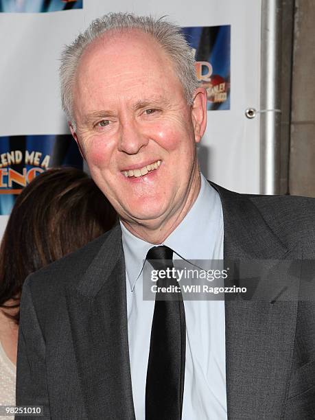 Actor John Lithgow attends the opening of "Lend Me A Tenor" at the Music Box Theatre on April 4, 2010 in New York City.