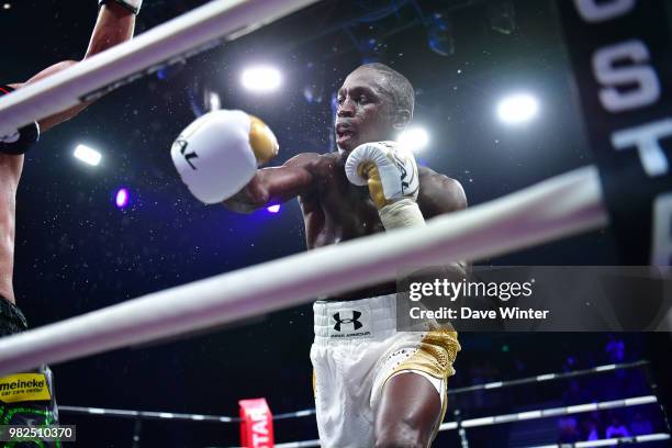 Souleymane Cissokho of France during La Conquete Acte 5 boxing event on June 23, 2018 in Paris, France.