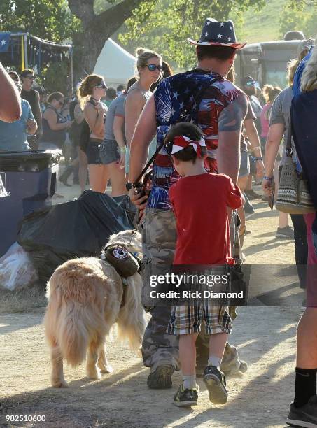 Atmosphere during Kicker Country Stampede - Day 3 at Tuttle Creek State Park on June 23, 2018 in Manhattan, Kansas.