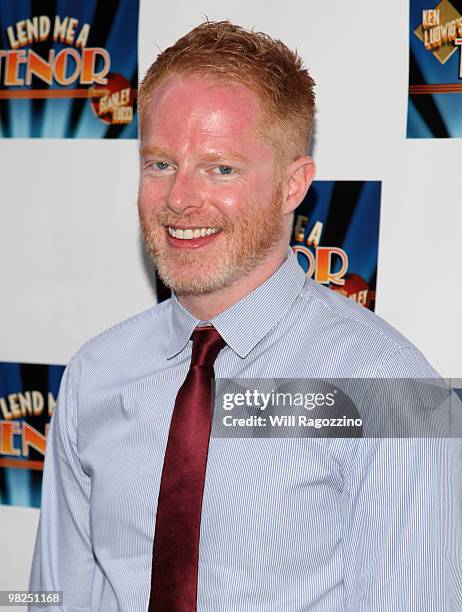 Actor Jesse Tyler Ferguson attends the opening of "Lend Me A Tenor" at the Music Box Theatre on April 4, 2010 in New York City.