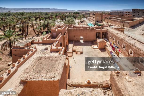 kasbah caid ali la vielle - agdz stock pictures, royalty-free photos & images