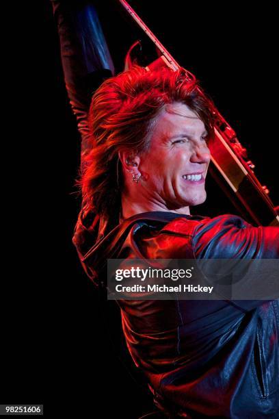 John Rzeznik of the Goo Goo Dolls performs during day 3 of the 2010 NCAA Big Dance Concert Series at White River State Park on April 4, 2010 in...